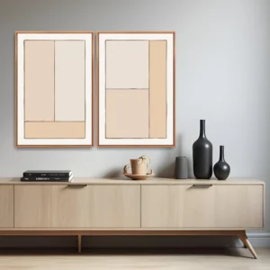 Quadro Geo Nude 1 por Ale Gazola kit duas telas