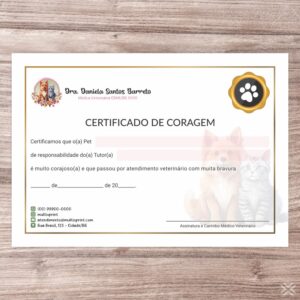 Certificado de Coragem Pet 30144