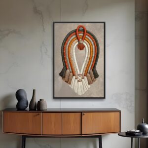 Quadro Cocar Indígena Elegante