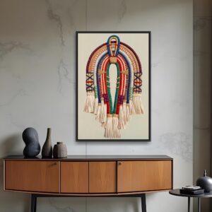 Quadro Cocar Indígena Moderno
