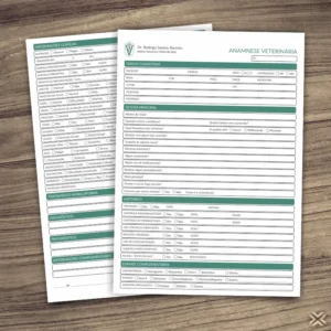Ficha Anamnese Veterinária 3012