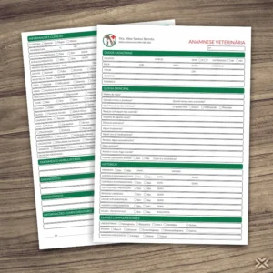 Ficha Anamnese Veterinária 3016