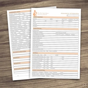 Ficha Anamnese Veterinária 3042