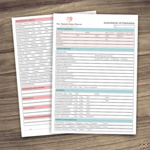 Ficha Anamnese Veterinária 3086