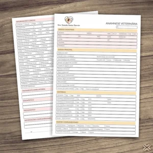 Ficha Anamnese Veterinária 3088