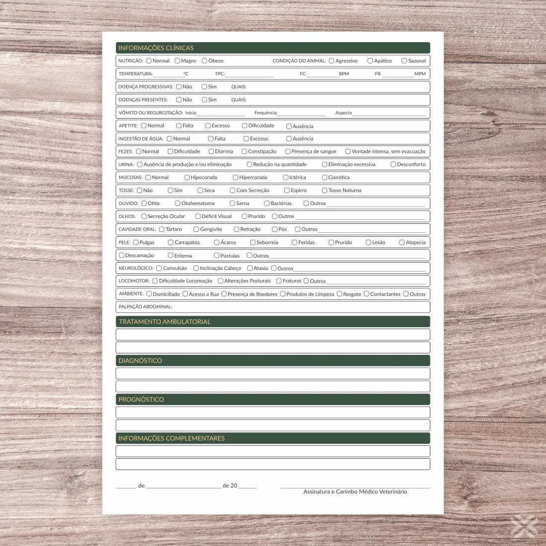 Ficha Anamnese Veterinária 3090 - Imagem 3