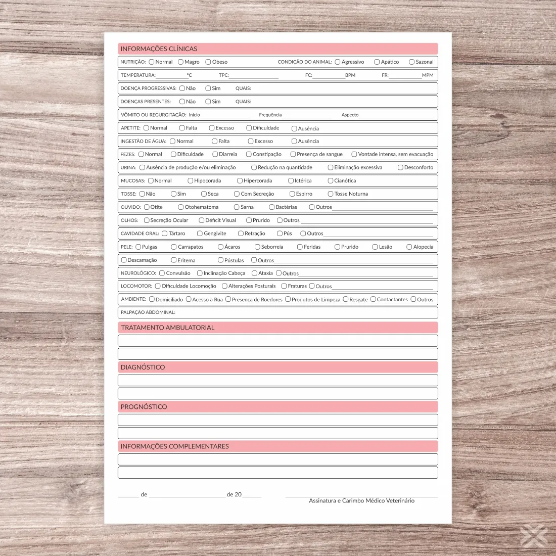Ficha Anamnese Veterinária 3099 - Imagem 3