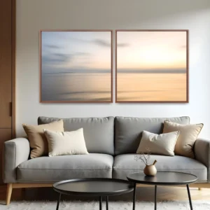 Quadro Floripa Abstrato 1 por Ale Gazola kit duas telas