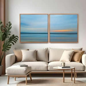 Quadro Abstrato Garopaba 2 por Ale Gazola kit duas telas