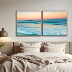 Quadro Brava Floripa Abstrato 1 por Ale Gazola kit duas telas