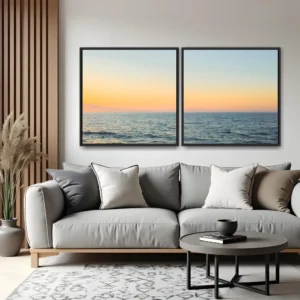 Quadro Floripa Horizonte 1 por Ale Gazola kit duas telas