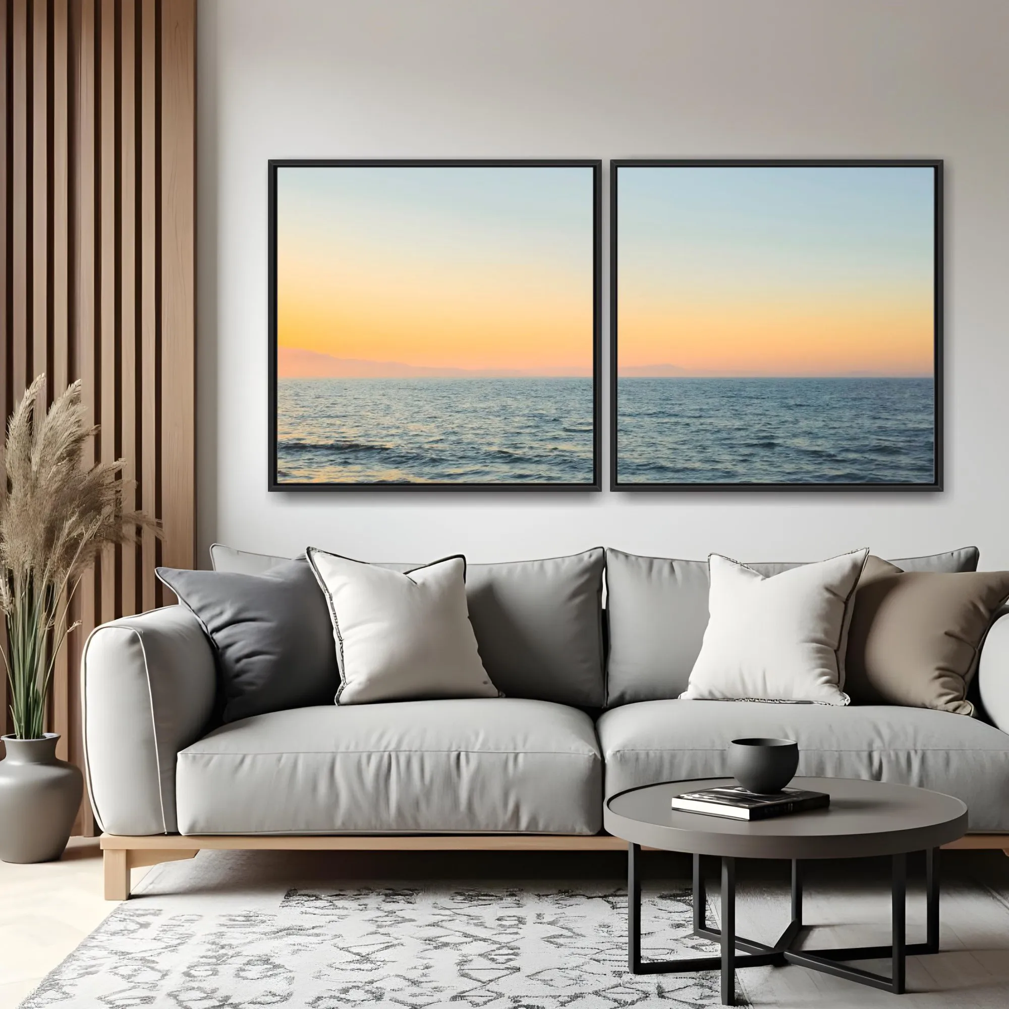 Quadro Floripa Horizonte 1 por Ale Gazola kit duas telas