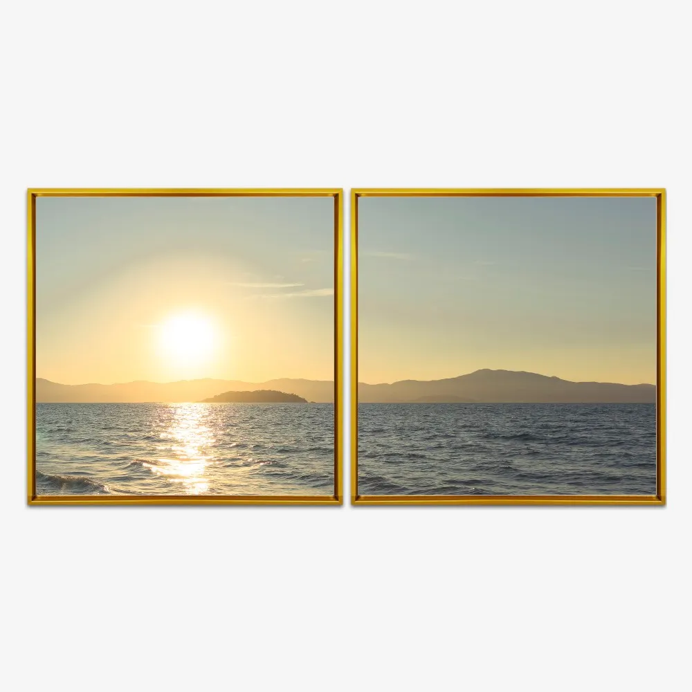 Quadro Floripa Pôr do Sol 1 por Ale Gazola kit duas telas - Imagem 7