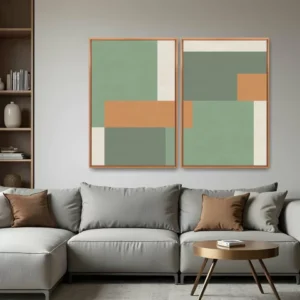 Quadro Geo Color 1 por Ale Gazola kit duas telas
