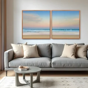 Quadro Mar Floripa Brava por Ale Gazola kit duas telas