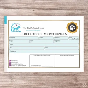 Certificado de Microchip Pet 3007