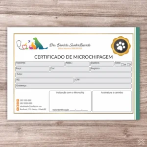 Certificado de Microchip Pet 30101