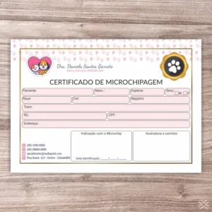 Certificado de Microchip Pet 30103