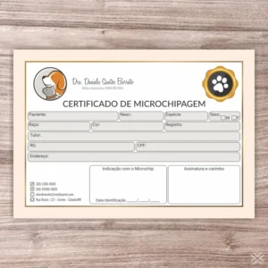 Certificado de Microchip Pet 30106