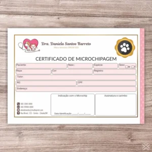 Certificado de Microchip Pet 30107