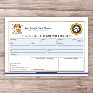 Certificado de Microchip Pet 30108