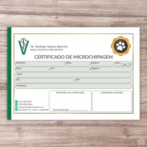Certificado de Microchip Pet 3011