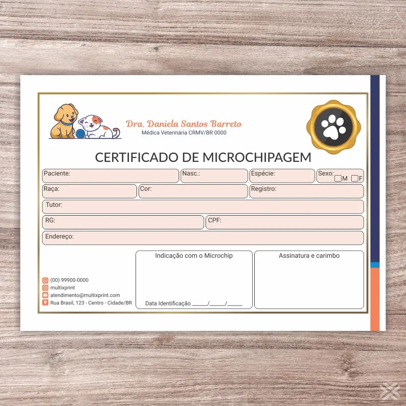 Certificado de Microchip Pet 30112