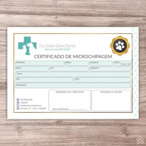 Certificado de Microchip Pet 30122