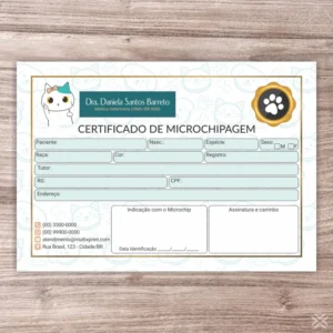 Certificado de Microchip Pet 30128
