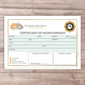 Certificado de Microchip Pet 30131