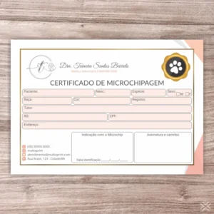 Certificado de Microchip Pet 30137