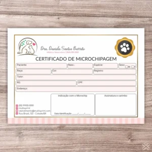 Certificado de Microchip Pet 30139
