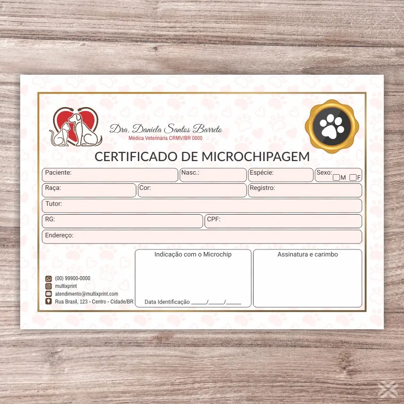 Certificado de Microchip Pet 30140