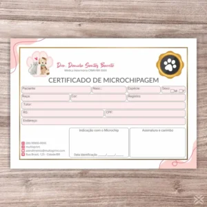 Certificado de Microchip Pet 30141