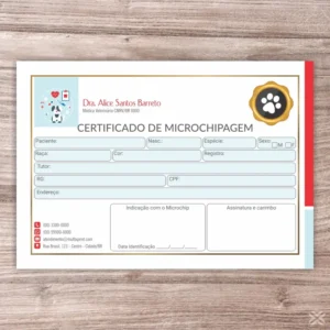 Certificado de Microchip Pet 3021