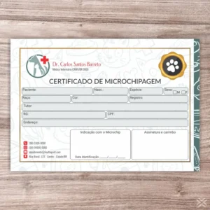 Certificado de Microchip Pet 3022
