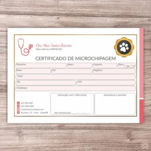 Certificado de Microchip Pet 3025