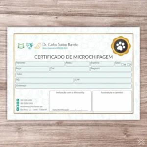 Certificado de Microchip Pet 3030