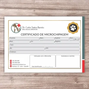 Certificado de Microchip Pet 3032