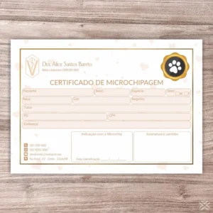 Certificado de Microchip Pet 3042