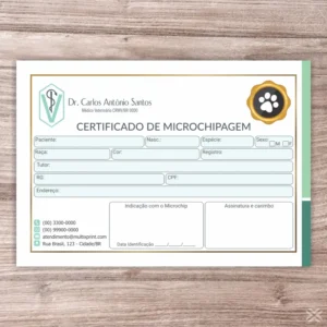 Certificado de Microchip Pet 3045