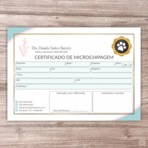 Certificado de Microchip Pet 3047