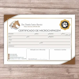 Certificado de Microchip Pet 3048