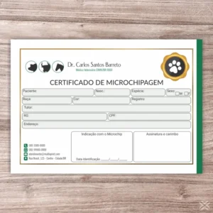Certificado de Microchip Pet 3050
