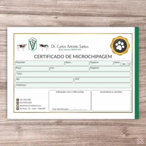 Certificado de Microchip Pet 3051