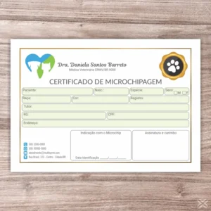 Certificado de Microchip Pet 3057
