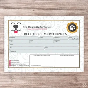 Certificado de Microchip Pet 3059