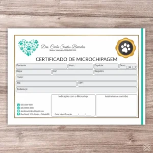 Certificado de Microchip Pet 3080