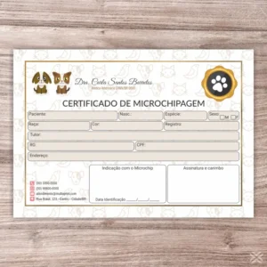 Certificado de Microchip Pet 3081