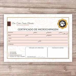 Certificado de Microchip Pet 3083